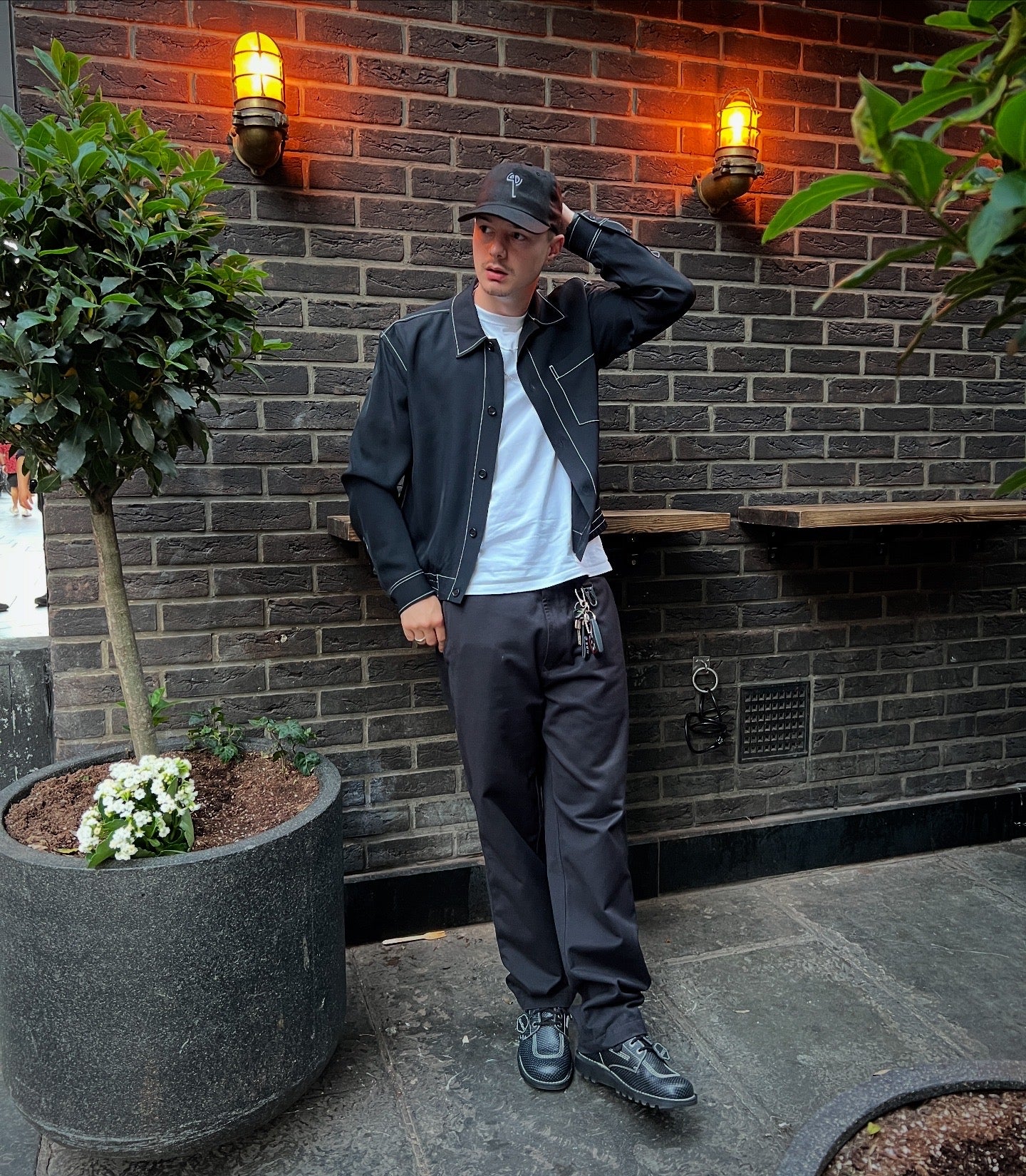 LINEN CAP BLACK