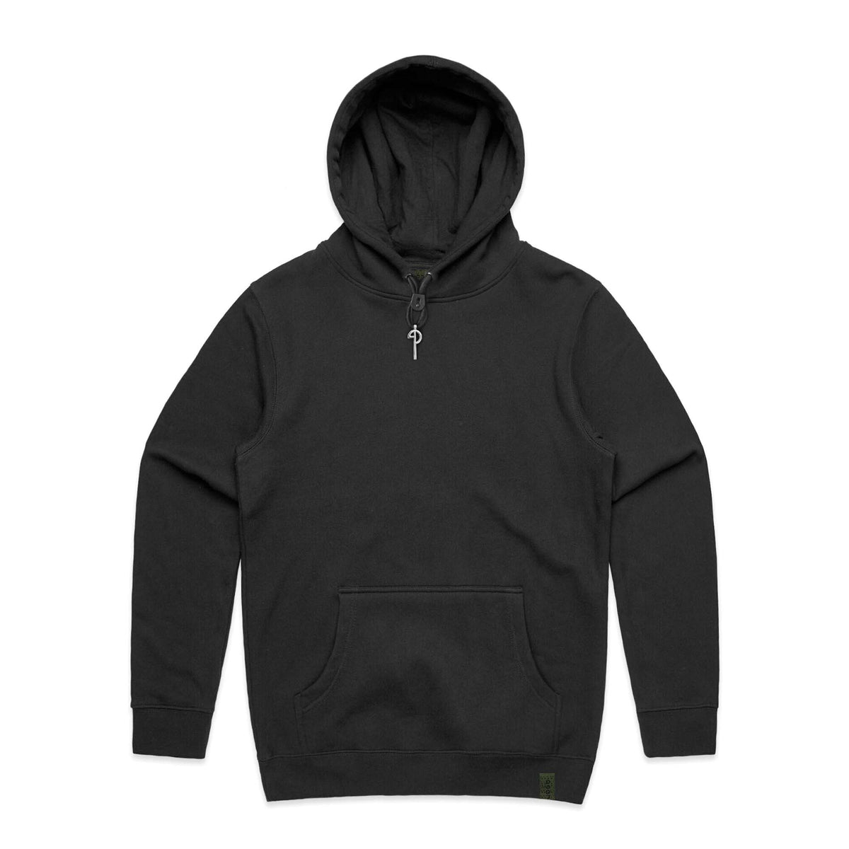 Black hoodie outlet front